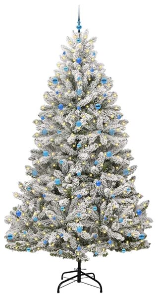 Umělý vánoční stromeček 270 cm 300 LED Teplá bílá PVC a ocel 3395782