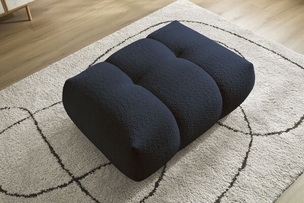 -25 % Dny MOMENTI– Bobochic Paris Tmavě modrá bouclé podnožka Fuji 112 x 80 cm