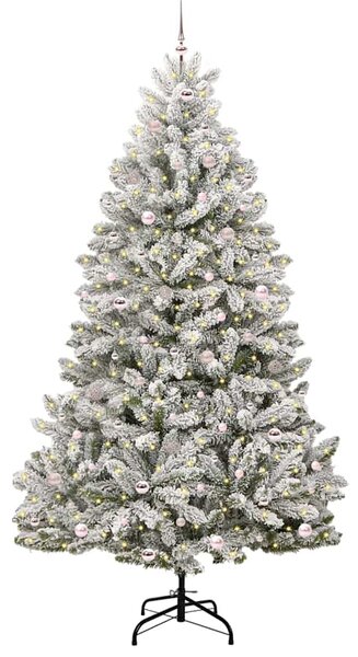 Umělý vánoční stromeček 270 cm 300 LED Teplá bílá PVC a ocel 3395777