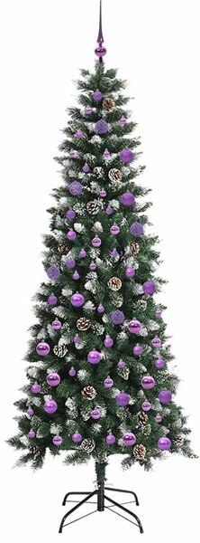Umělý vánoční stromeček Zelená 210 cm PVC, plast a ocel 3395838