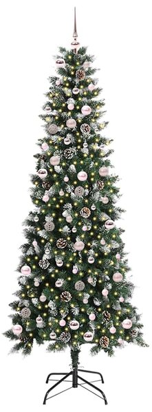 Umělý vánoční stromeček Zelená 240 cm PVC, plast a ocel 3395846