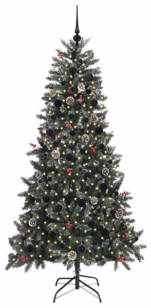 Umělý vánoční stromeček Zelená 210 cm PVC, plast a ocel 3395893