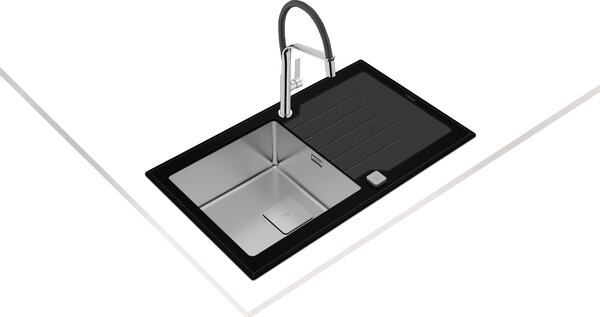 Teka Diamond ocelový dřez 86x51 cm černá 115100011