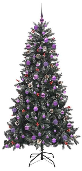 Umělý vánoční stromeček Zelená 210 cm PVC, plast a ocel 3395898
