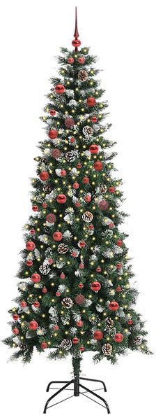 Umělý vánoční stromeček Zelená 210 cm PVC, plast a ocel 3395832