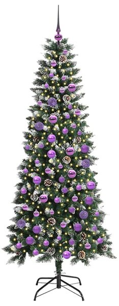 Umělý vánoční stromeček Zelená 180 cm PVC, plast a ocel 3395826