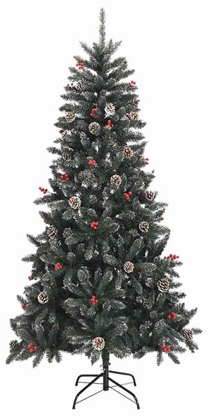 Umělý vánoční stromeček Zelená 210 cm PVC, plast a ocel 3395893