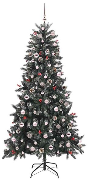 Umělý vánoční stromeček Zelená 210 cm PVC, plast a ocel 3395894