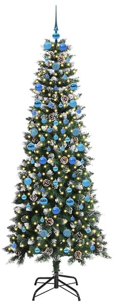 Umělý vánoční stromeček Zelená 210 cm PVC, plast a ocel 3395839