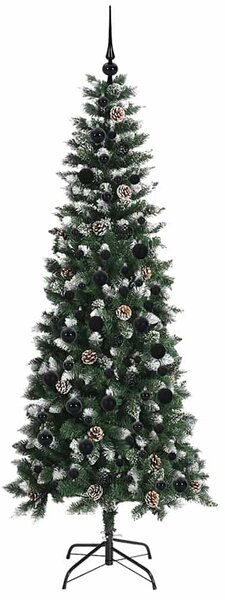 Umělý vánoční stromeček Zelená 210 cm PVC, plast a ocel 3395833
