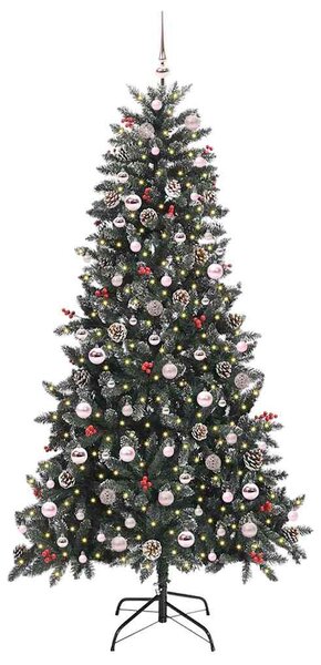Umělý vánoční stromeček Zelená 210 cm PVC, plast a ocel 3395894