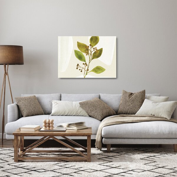 Skleněný obraz - Akvarelová větvička N⁰1 (70x50 cm)