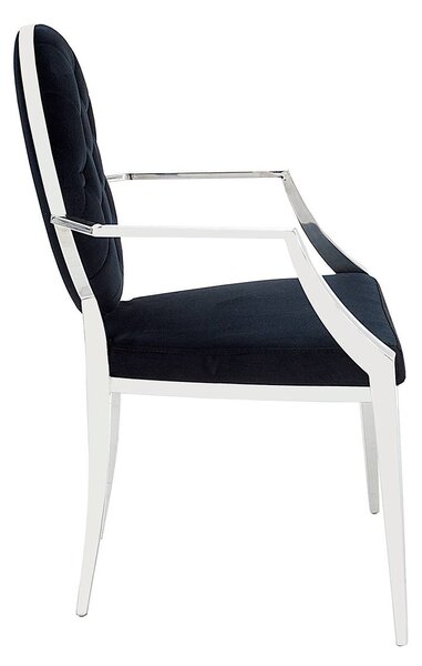 Designová židle Rococo s opěradlem