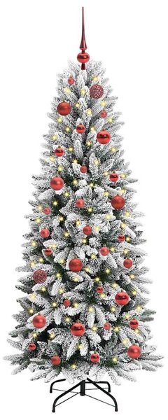 Umělý vánoční stromeček Bílá 150 cm PVC, plast, ocel a PE 3396033