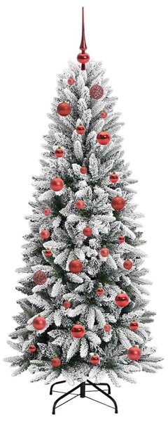 Umělý vánoční stromeček Bílá 150 cm PVC, plast, ocel a PE 3396033