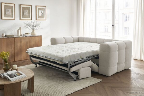 -25 % Dny MOMENTI– Bobochic Paris Béžová rozkládací pohovka Cloud 228 cm