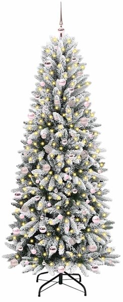 Umělý vánoční stromeček Bílá 240 cm PVC, plast, ocel a PE 3396071