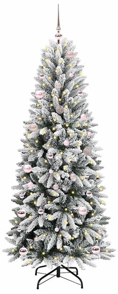 Umělý vánoční stromeček Bílá 150 cm PVC, plast, ocel a PE 3396035