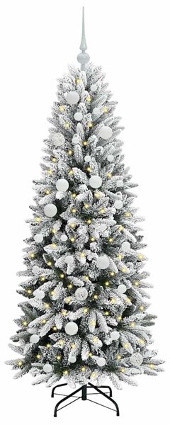 Umělý vánoční stromeček Bílá 150 cm PVC, plast, ocel a PE 3396036