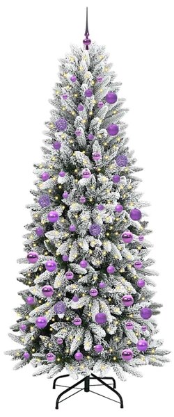 Umělý vánoční stromeček Bílá 210 cm PVC, plast, ocel a PE 3396063