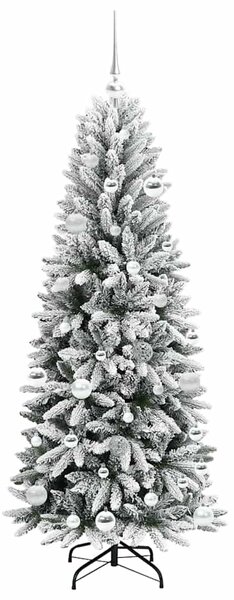 Umělý vánoční stromeček Bílá 150 cm PVC, plast, ocel a PE 3396038