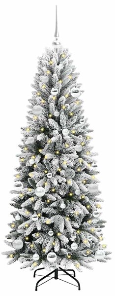 Umělý vánoční stromeček Bílá 150 cm PVC, plast, ocel a PE 3396038