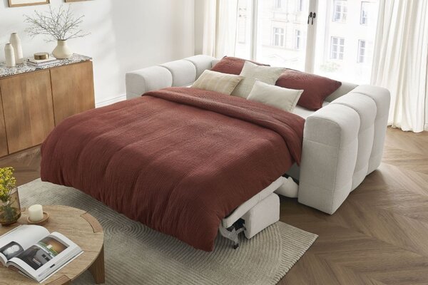-25 % Dny MOMENTI– Bobochic Paris Béžová rozkládací pohovka Cloud 228 cm