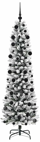 Umělý vánoční stromeček Bílá 210 cm PVC, kov a plast 3396118