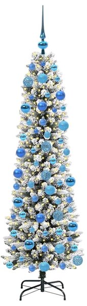 Umělý vánoční stromeček Bílá 180 cm PVC, kov a plast 3396112
