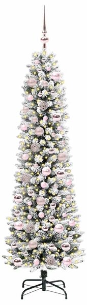 Umělý vánoční stromeček Bílá 180 cm PVC, kov a plast 3396107