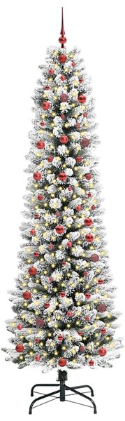 Umělý vánoční stromeček Bílá 240 cm PVC, kov a plast 3396129