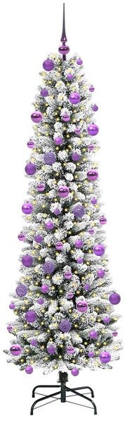 Umělý vánoční stromeček Bílá 210 cm PVC, kov a plast 3396123