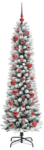 Umělý vánoční stromeček Bílá 150 cm PVC, kov a plast 3396093