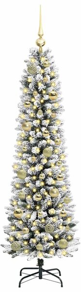 Umělý vánoční stromeček Bílá 150 cm PVC, kov a plast 3396097