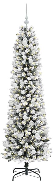 Umělý vánoční stromeček Bílá 180 cm PVC, kov a plast 3396108