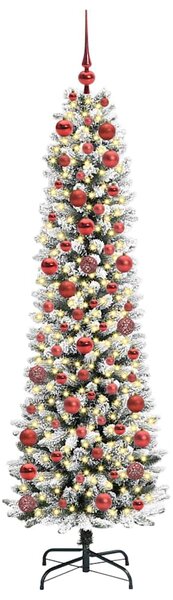 Umělý vánoční stromeček Bílá 180 cm PVC, kov a plast 3396105