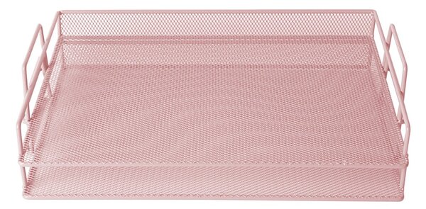 Růžový kovový pořadač na dokumenty PT LIVING Holder, 25 x 36 cm