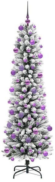 Umělý vánoční stromeček Bílá 210 cm PVC, kov a plast 3396123