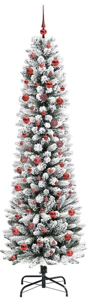 Umělý vánoční stromeček Bílá 210 cm PVC, kov a plast 3396117
