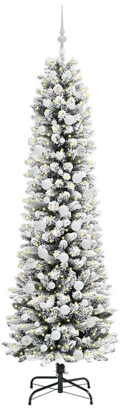 Umělý vánoční stromeček Bílá 210 cm PVC, kov a plast 3396120
