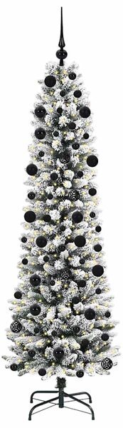 Umělý vánoční stromeček Bílá 210 cm PVC, kov a plast 3396118