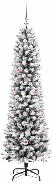 Umělý vánoční stromeček Bílá 150 cm PVC, kov a plast 3396095