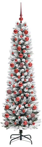 Umělý vánoční stromeček Bílá 180 cm PVC, kov a plast 3396105