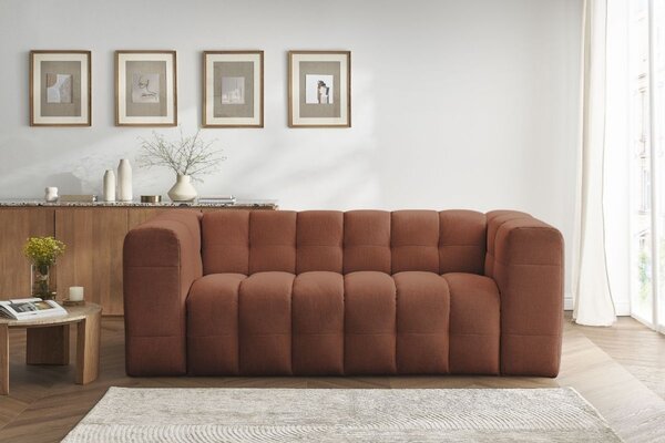 -25 % Dny MOMENTI– Bobochic Paris Terakotově oranžová rozkládací pohovka Cloud 228 cm