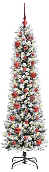 Umělý vánoční stromeček Bílá 150 cm PVC, kov a plast 3396093