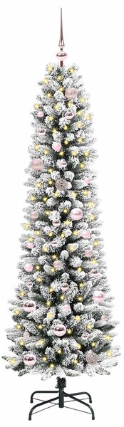 Umělý vánoční stromeček Bílá 150 cm PVC, kov a plast 3396095