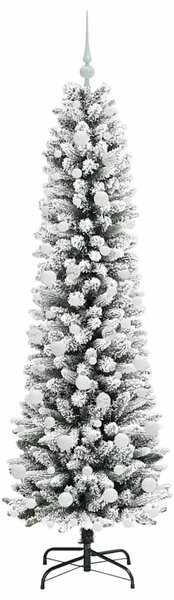 Umělý vánoční stromeček Bílá 180 cm PVC, kov a plast 3396108