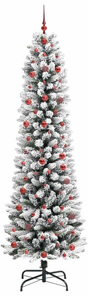 Umělý vánoční stromeček Bílá 240 cm PVC, kov a plast 3396129