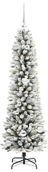 Umělý vánoční stromeček Bílá 150 cm PVC, kov a plast 3396098