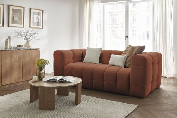 -25 % Dny MOMENTI– Bobochic Paris Terakotově oranžová rozkládací pohovka Cloud 228 cm